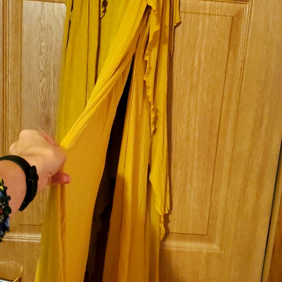 Free People Yellow Maxi Dress Medium - Picture 3 of 3